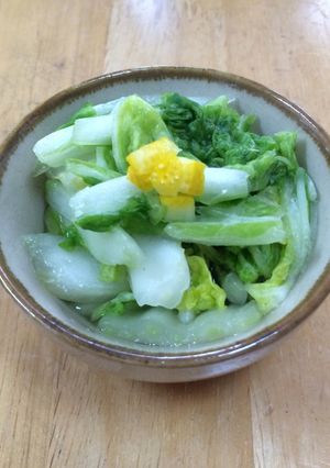 材料3つで簡単♪ゆずでさっぱり白菜の漬物-レシピのメイン写真