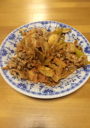 豚こまで豚キムチ-レシピのメイン写真