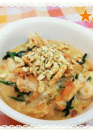 ササミ&野菜の和風チーズ焼き(豆乳味噌)-レシピのメイン写真