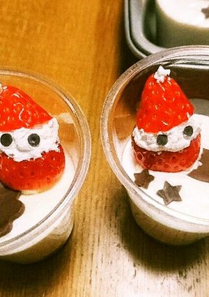 オレオとミルクムース☆クリスマスサンタ☆-レシピのメイン写真