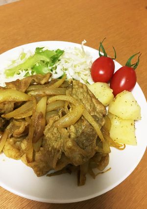 豚こまと玉ねぎのカレー生姜炒め-レシピのメイン写真