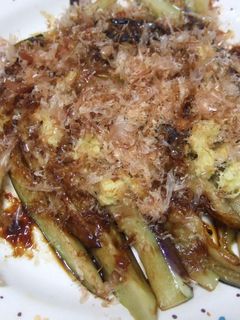 なすのごま油炒め しょうが・鰹節がけ-レシピのメイン写真