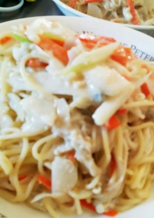クリームスパゲッティ。簡単-レシピのメイン写真