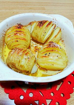 材料３つで絶品♥ハッセルバックポテト風♥-レシピのメイン写真