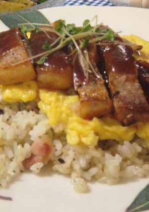 トロトロ卵のオムライスステーキ載せ☆-レシピのメイン写真