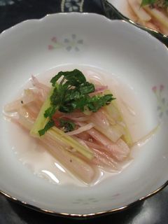 茗荷とセロリの香り甘酢漬け-レシピのメイン写真