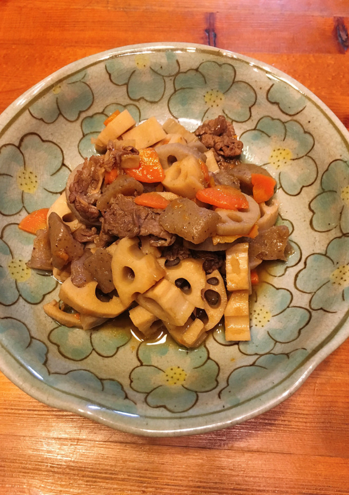 牛肉と蓮根の炒め煮-レシピのメイン写真