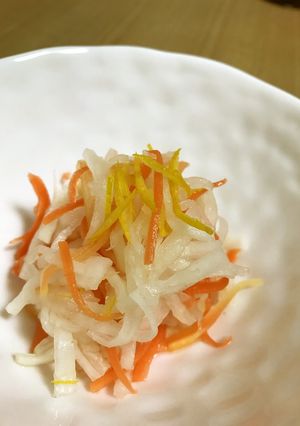 柚子風味の紅白なます-レシピのメイン写真