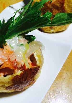 サクッとろ〜り✳︎油揚げの鮭蒸し✳︎-レシピのメイン写真