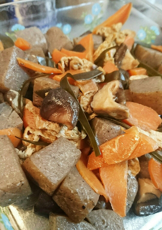 蒟蒻と椎茸の煮物-レシピのメイン写真
