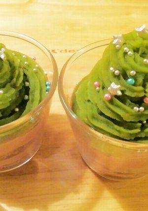プリンカップde❤Xmas ツリーケーキ-レシピのメイン写真