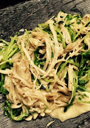 簡単！おいしい！豆苗エノキのマヨ炒め-レシピのメイン写真