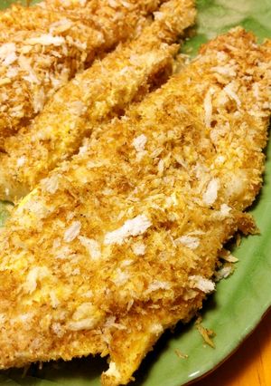 簡単！揚げないお魚フライ カレー味-レシピのメイン写真
