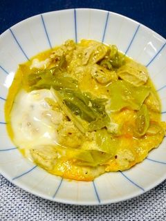 簡単!カレーマヨ鶏の親子丼-レシピのメイン写真