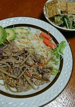 豚肉とごぼうにんじんのみそ炒め-レシピのメイン写真