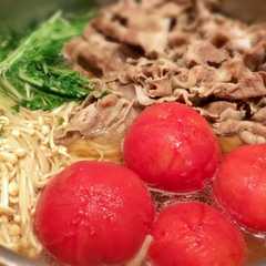 รูปของ フルーツトマトと豚薄切り肉のさっと煮