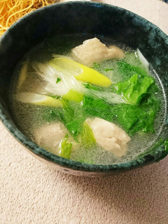 鶏肉とレタスのうま塩スープ-レシピのメイン写真