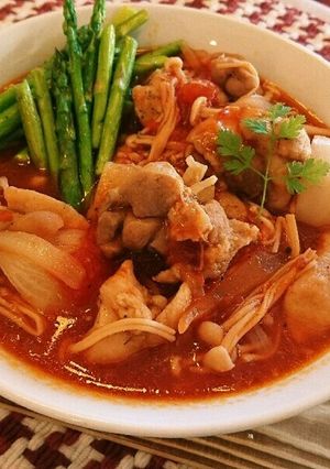 レンジで煮込む 鶏肉のトマトソース煮込み-レシピのメイン写真