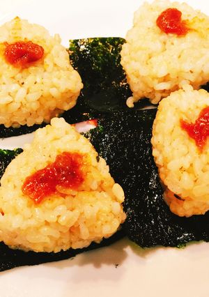 玄米の韓国海苔おにぎりコチュジャンのせ-レシピのメイン写真