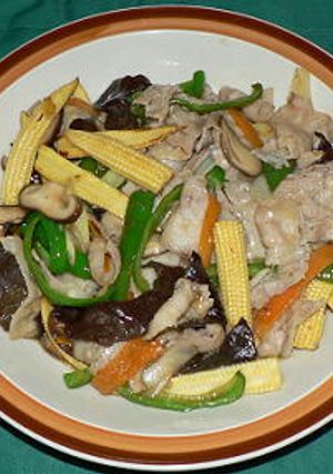 豚バラ肉とヤングコーンの中華風炒め-レシピのメイン写真
