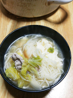柚子ポンのヘルシーにゅうめん鍋-レシピのメイン写真