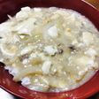 節約=(^.^)=白い麻婆豆腐⁉︎丼