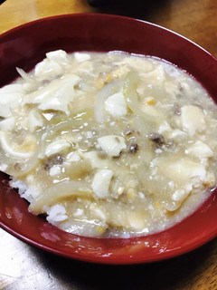 節約=(^.^)=白い麻婆豆腐⁉︎丼-レシピのメイン写真