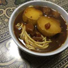 รูปของ レトルトカレーで簡単☆和風カレーラーメン