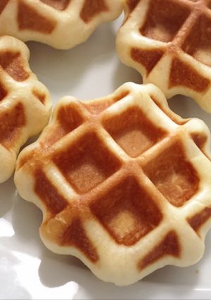 甘さ控えめ♪ふわもちベルギーワッフル-レシピのメイン写真