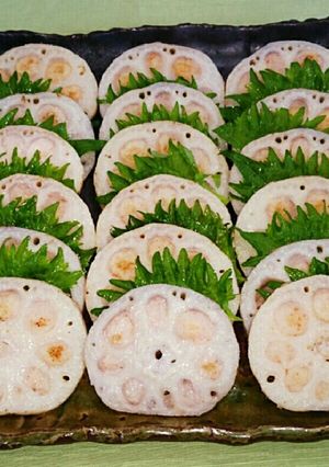 蓮根のえびすり身詰め-レシピのメイン写真