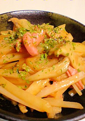 激うま！ジャガイモと塩辛バター炒め-レシピのメイン写真
