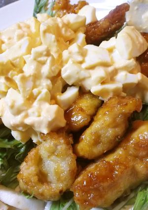 甘辛チキンのタルタルのせ☆-レシピのメイン写真