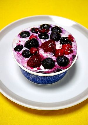 レンチンスィーツ☆ホットベリーアイス-レシピのメイン写真