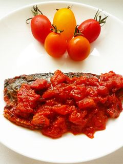 塩鯖で さばのトマト煮-レシピのメイン写真