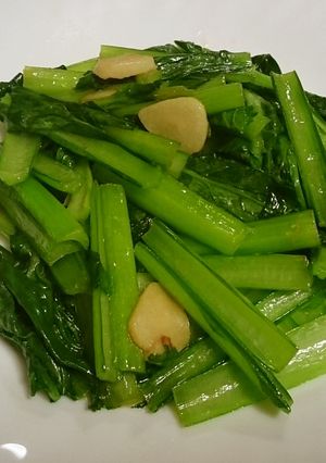 青菜のにんにく炒め-レシピのメイン写真