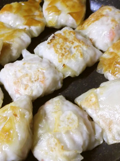 鶏ひき肉の揚げ焼きワンタン☆-レシピのメイン写真