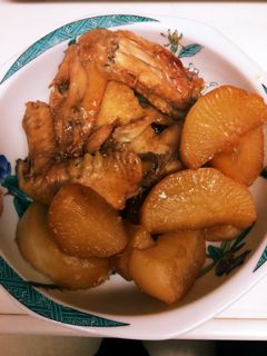 鶏手羽先と大根のこっくり甘辛煮物-レシピのメイン写真