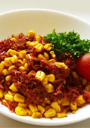 コーン缶コンビーフ缶でコーンドコンビーフ-レシピのメイン写真