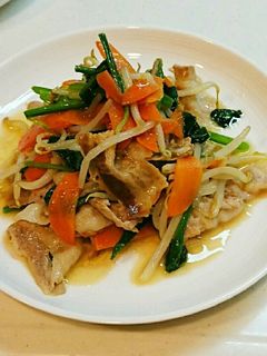 もやしとほうれん草とにんじんの野菜炒め-レシピのメイン写真