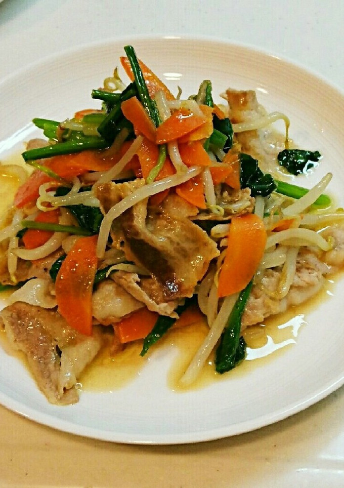 もやしとほうれん草とにんじんの野菜炒め-レシピのメイン写真