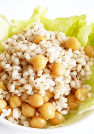 もち麦とひよこ豆のエスニックサラダごはん-レシピのメイン写真