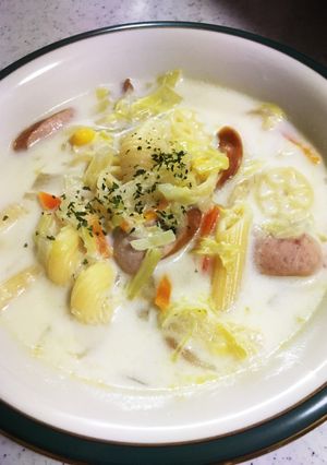 野菜たっぷりミルクスープ-レシピのメイン写真