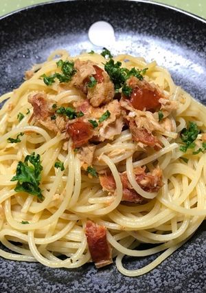 ドライトマトとツナのパスタ-レシピのメイン写真