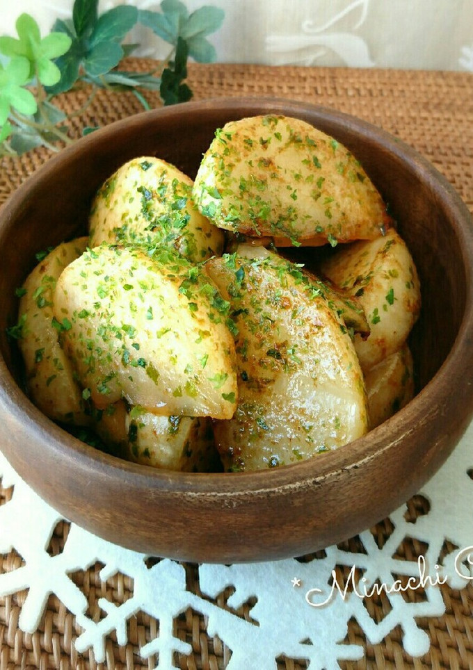 材料4つ❤かぶのオイマヨ炒め☆青のり風味-レシピのメイン写真