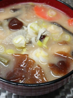 山形の味☆山菜たっぷり納豆汁-レシピのメイン写真