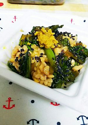 辛子野沢菜納豆-レシピのメイン写真