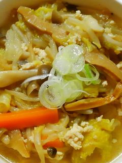 白菜ときのこ 挽き肉とメンマの中華スープ-レシピのメイン写真