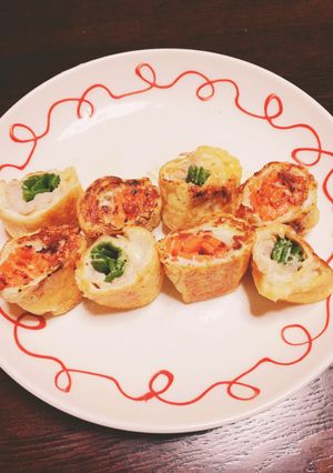 油揚げでチーズ野菜肉巻き-レシピのメイン写真