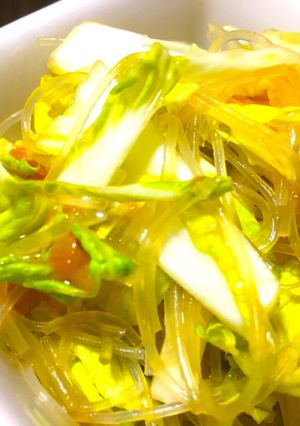 白菜と春雨の簡単ヘルシー梅肉和え-レシピのメイン写真