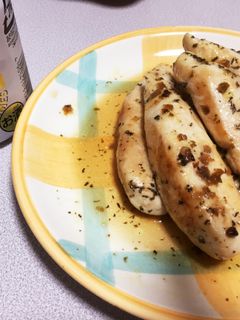 ヘルシー!!ササミソテー^_^ゆかり風味-レシピのメイン写真
